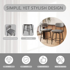 English Elm 360 Swivel Bar Stools Set of 2 Pu Leather Industrial Iron Frame Kitchen Counter W1727P251186