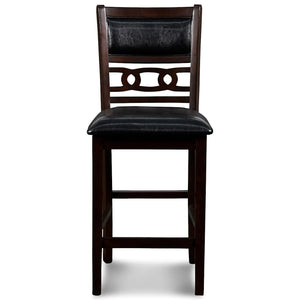 English Elm Hoyae Brown and Black Counter Chairs With Padded Seat (Set Of 2)