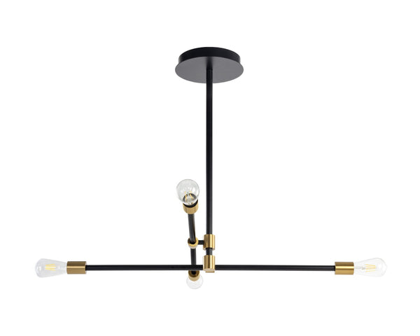 Sunpan VAL Chandelier – Modern Sputnik Design with Adjustable Arms for Customizable Lighting Elegance 106783