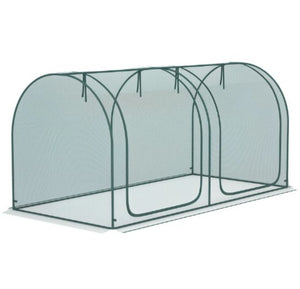 English Elm Easy Access Crop Cage with Hdpe Mesh Steel Frame Two Zippered Doors and Ground Stakes T3971P421997