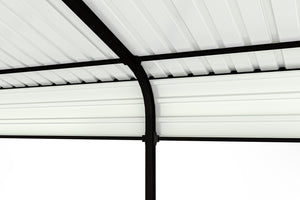 English Elm Metal Carport 12x20 Galvanized Steel Canopy Heavy Duty Outdoor Garage Shelter Kit W1598S00018