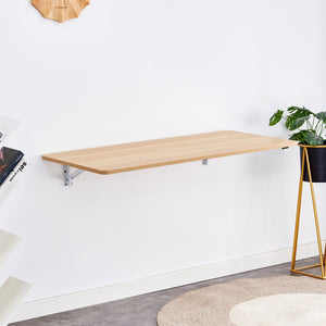 English Elm Laundry Wall-Mounted Folding Table - Space-Saving Work Surface For Home Office, Kitchen, And More! W3226P278935