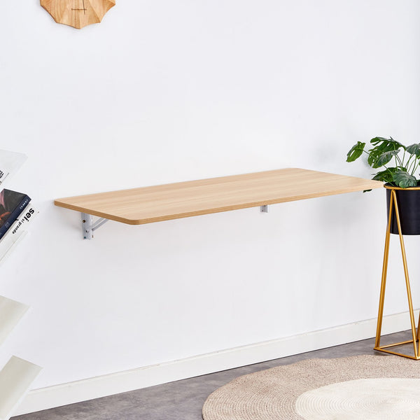 English Elm Laundry Wall-Mounted Folding Table - Space-Saving Work Surface For Home Office, Kitchen, And More! W3226P278935
