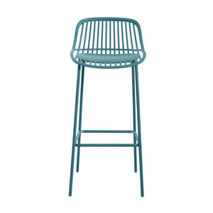 English Elm Benson Outdoor Stackable Barstools Set of 2 Uv Resistant Plastic Metal Patio Seating N776P390482B