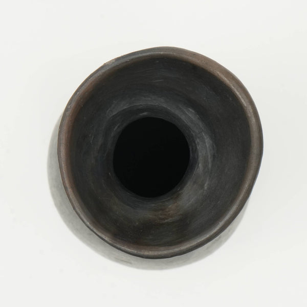 English Elm Longpi Pottery Black Vase – Handmade Tangkhul Naga Artistry, Elegant Decor For Modern Interiors B346P369761