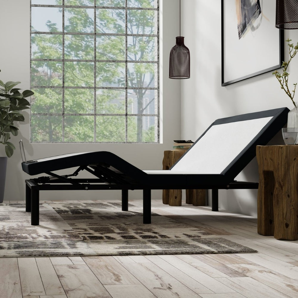 English Elm Model P2 Queen Adjustable Base with Dual Zone Massage Usb Ports and Led Lighting B180P172086