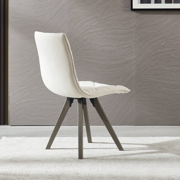 English Elm Dining Chairs Set of 2 Scandinavian Oak Leg Upholstered Seats for Modern Interiors W5630P456181