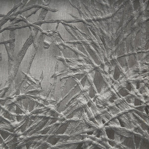 English Elm 39.4x1.2x19.7" Giotto Forest Shadow Box Wall Decor — Warm Brown Frame, Gray Ombre Tree Accent for Den W2078P313335