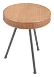 Stuart Side Table Natural 109593 Zuo Modern