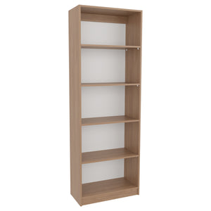 English Elm 4-Tier Natural Wood Bookcase with Spacious Shelves, Vertical Space-Saving Storage & Easy Assembly B097P296880