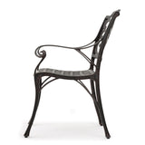 Christopher Knight Home® - Noble House - Alfresco Outdoor Bronze Cast Aluminum Dining Chairs (Set Of 2)