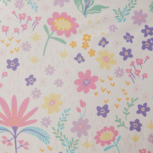 English Elm Full/Queen UHK Lulu Reversible Floral Cotton Duvet Set with Jungle Animals, Pom Pom Pillow, BCI Cotton B035P217814