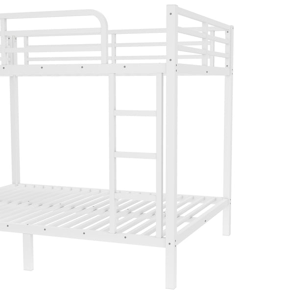 English Elm Metal Full over Full Bunk Bed Sturdy Steel Frame for Teens & Adults, Space-Saving, Noise-Reduced Design W1580P329015