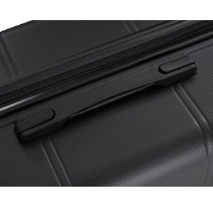English Elm 6 Piece Hardshell Abs Travel Set with Spinner Wheels Combination Lock and Toiletry Bag N732P391465B