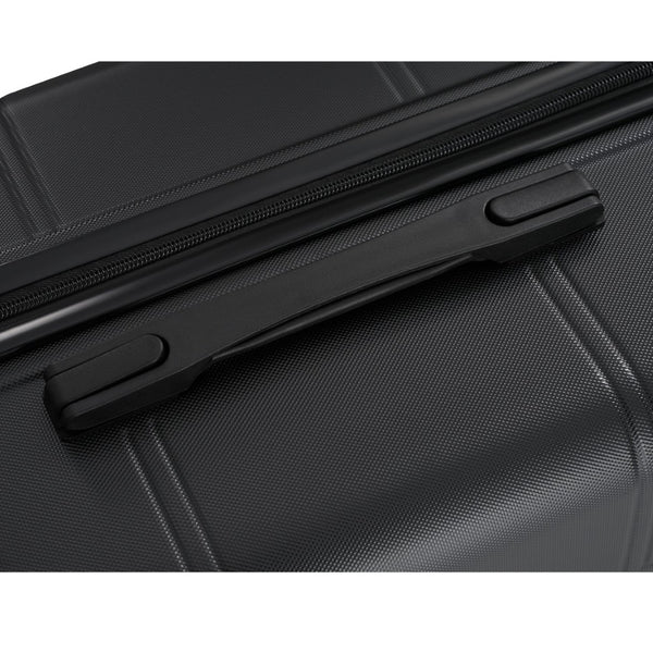 English Elm 6 Piece Hardshell Abs Travel Set with Spinner Wheels Combination Lock and Toiletry Bag N732P391465B