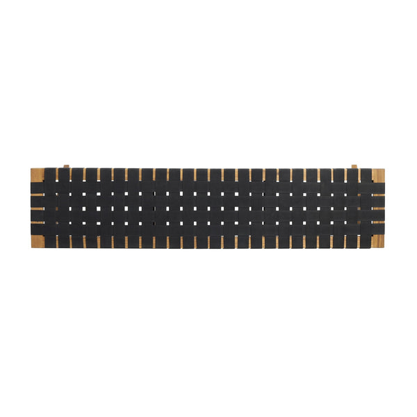 English Elm Christopher Knight Home® - BANFF Teak Acacia Bench with Rope Weave and X-Cross Frame — Durable Outdoor Seating, 800 lb Capacity 70999.00