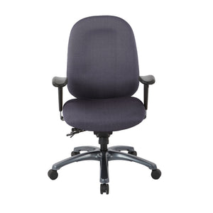 OSP Home Furnishings Multi-function Ergonomic High Back Office Chair with Lumbar Support and Titanium Base High Jet 8511-297
