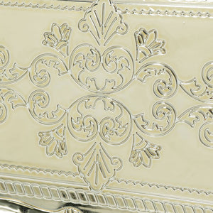 English Elm 6 Premium Plastic Charger Plates Set for Dinner Parties, 11.8" Stylish, Durable, Reusable Elegance Gold W2078P285447