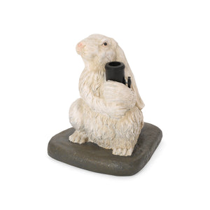 English Elm Christopher Knight Home® - RABBIT Concrete Umbrella Base Matte White - 50lb Resin-Finish Decorative Stand with 3 Adapters, 16" H 67764.00WHI