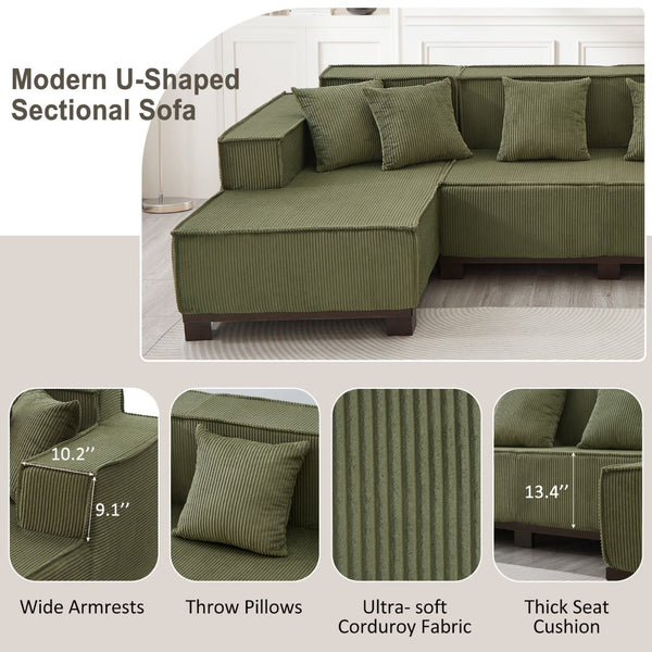 English Elm Swivel Barrel Accent Chair Chenille Tufted Round Club Seat for Living Room Lounge Green N719S002220F