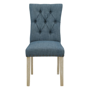 OSP Home Furnishings Preston Dining Chair  - Set of 2 Indigo