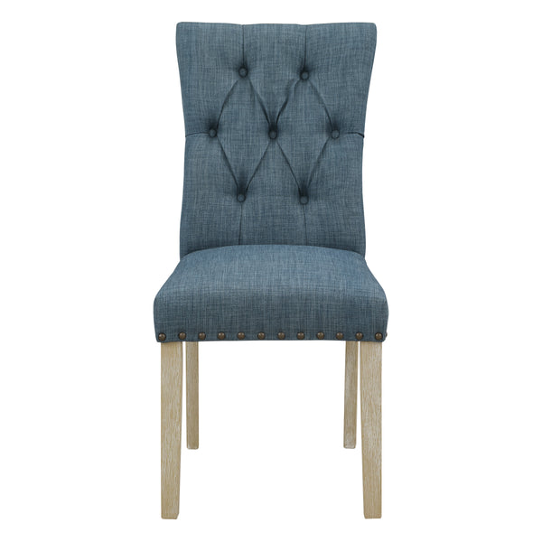 OSP Home Furnishings Preston Dining Chair  - Set of 2 Indigo