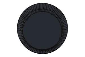 English Elm CT901 Modern round 30" coffee table with tinted tempered glass top and open metal frame for style and durability Gold B009P306192