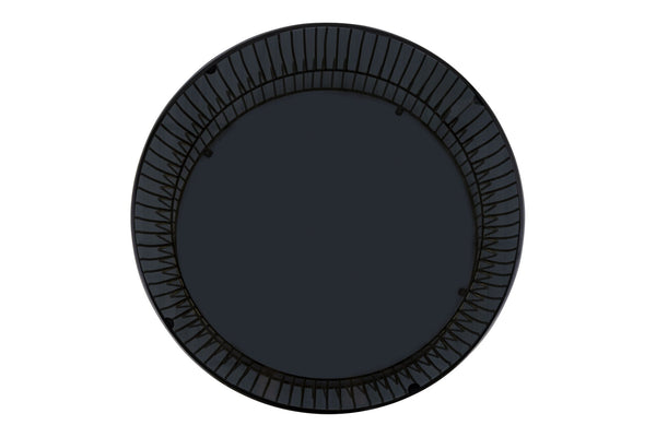 English Elm CT901 Modern round 30" coffee table with tinted tempered glass top and open metal frame for style and durability Gold B009P306192