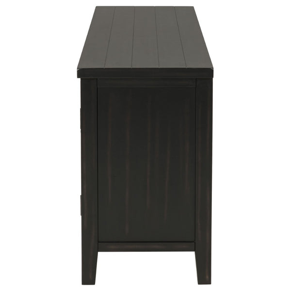 English Elm Sutter Mission Style Louvered Door Tv Stand Rustic Pine Console for Living Room B062P441044