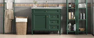 English Elm 36'' Modern Bathroom Vanity With Elegant Sink, 2 Drawers, And Tip-Out Storage For Stylish Spaces N710S136004F