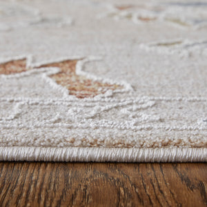 Feizy Rugs Pasha Vibrant Floral Rug - Soft Low Pile, Stain-resistant Polyester For High-traffic Areas Ivory,Blue,Gold Polyester Pas39m8fivymltp00