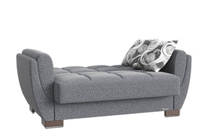 English Elm PrimeNest NimbusFlow Convertible Upholstered Loveseat with Storage, Chenille Comfort, Space-Smart Design Gray B030P281741