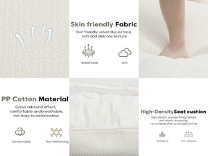 English Elm Modern Minimalist Modular Sectional Sofa - Plush Cloud Couch With Right-Facing Chaise For Cozy Living Spaces W2959S00014