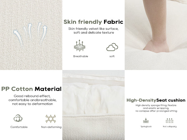 English Elm Modern Minimalist Modular Sectional Sofa - Plush Cloud Couch With Right-Facing Chaise For Cozy Living Spaces W2959S00014