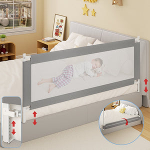 English Elm Bed Rail For Toddlers - Durable, Detachable Guard For Queen & Full Beds, Easy Install & Safety Features T3210P305484