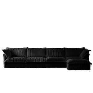 English Elm Slipcovered L Shape Sectional Sofa – Comfy 4-Seater With Washable Covers, Flexible For Any Space! W3041S00100-GIGA