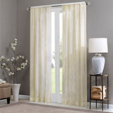 Madison Park Irina Transitional Diamond Sheer Window Curtain Panel MP40-2333 Ivory