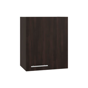 English Elm Sterling Wall Mounted Cabinet Two Interior Shelves Walnut Finish Compact Storage Unit Dark Walnut B097P474308