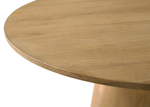 English Elm Jacopo 59 Inch Round Pedestal Dining Table Ebony Wood Grain Seats 8 Modern B2749S00220