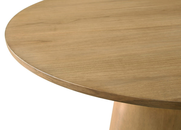 English Elm Jacopo Round Pedestal Dining Set Five Piece Ebony Black with Beige Upholstered Chairs B2749S00292