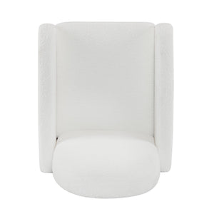 English Elm Christopher Knight Home® - 360 Swivel and Glider Recliner Chair with Boucle Upholstery, Solid Wood Base, Smooth Rocking Comfort Beige N771P207029M