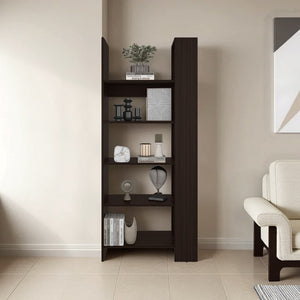 English Elm Hatley Five Shelf Open Bookcase Cognac Manufactured Wood for Living Room Display B092P390624
