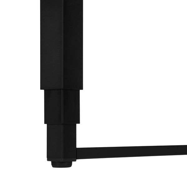 English Elm Computer Desk - 48" Adjustable Standing Desk With Cherry Laminate Top & Black Metal Frame For Home Office B2710P219891
