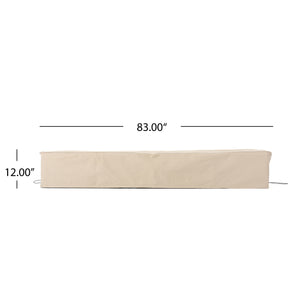 English Elm Christopher Knight Home® - 60005.00MP2 Waterproof Chaise Lounge Set Cover Beige – Eco-Friendly 100% Polyester, Lightweight Foldable Protection N775P237667B