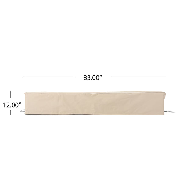 English Elm Christopher Knight Home® - 60005.00MP2 Waterproof Chaise Lounge Set Cover Beige – Eco-Friendly 100% Polyester, Lightweight Foldable Protection N775P237667B
