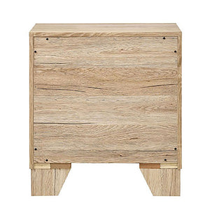 English Elm Natural 2-Drawer Nightstand with Dovetail Joints, Kenlin Glides & Tapered Wooden Legs — Stylish Stability B062P189250