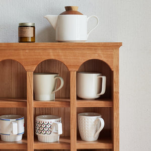 English Elm North A Grade Cherry Solid Wood Storage Rack – Handcrafted Kitchen Cup Holder, Timeless Durable Elegance W1283P298338