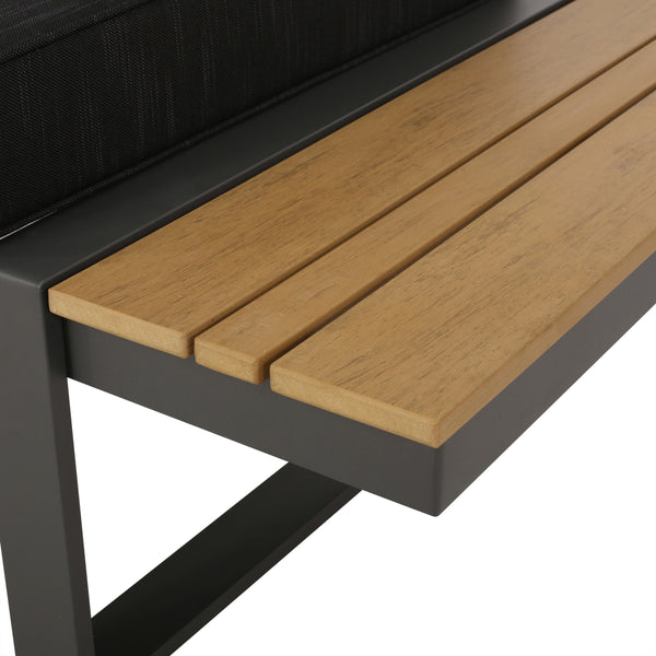 English Elm Christopher Knight Home® - Sterling Right Arm Sofa Seater – Modern Lightweight Aluminum Frame, Water-Resistant Cushions & Style 68036.00FGRY