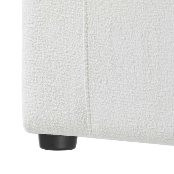 English Elm Chauncy Armless Chair - Elegant Ivory Slipper Chair With Performance Fabric & Compact Design B050P410800