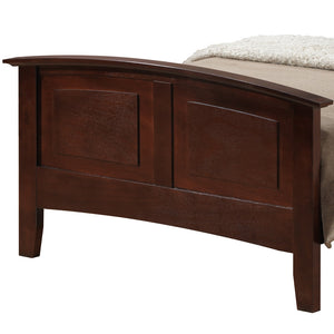 English Elm Hammond Queen Bed with Arch Top Panel, Modern Farmhouse Design, Real Wood Veneer, Foundation Needed Cappuccino 5 L x 80 W x 8 H B078S00418